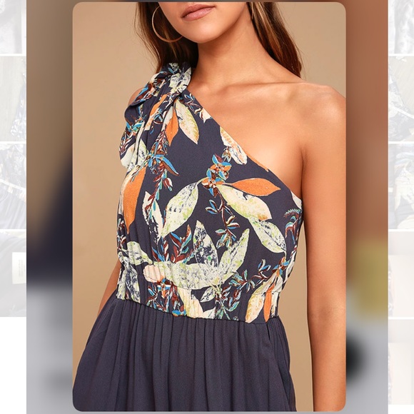 Free People island time asymmetrical jumpsuit - Picture 4 of 14